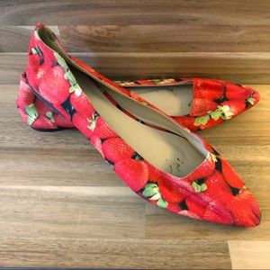 ASOS Strawberry Print Flats
